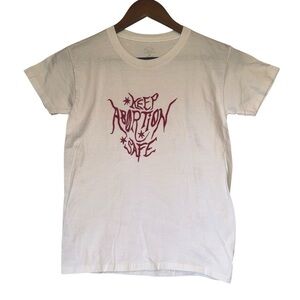 Women's Fruit of the Loom Keep Abortion Safe Fitted Baby Tee